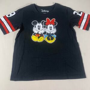 Disney Mickey & Minnie Mouse black & red shirt